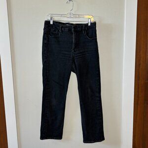 Good American Black Good Legs Straight Jeans Size 12/31